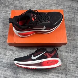 Nike ZoomX Vomero 18 Running Shoes Mens 9.5 Black Crimson Red Bred HM6803-008